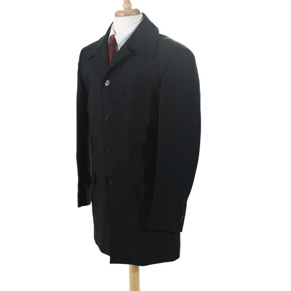 Metodo Trendy Wear Men's Collar Long Sleeves Lined Jacket Black Size 52 - Picture 3 of 9